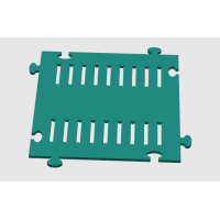 Placa parque obstaculos neutra